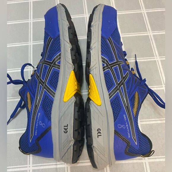ASICS Gel Venture 8 Men’s Sz 10 Extra Wide Blue Black Sneakers Athletic Shoes - Picture 9 of 15